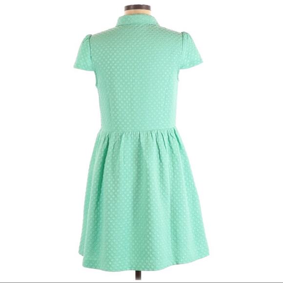 Kensie Cap Sleeve Swiss Dot Casual Button Up Dress - Picture 2 of 3